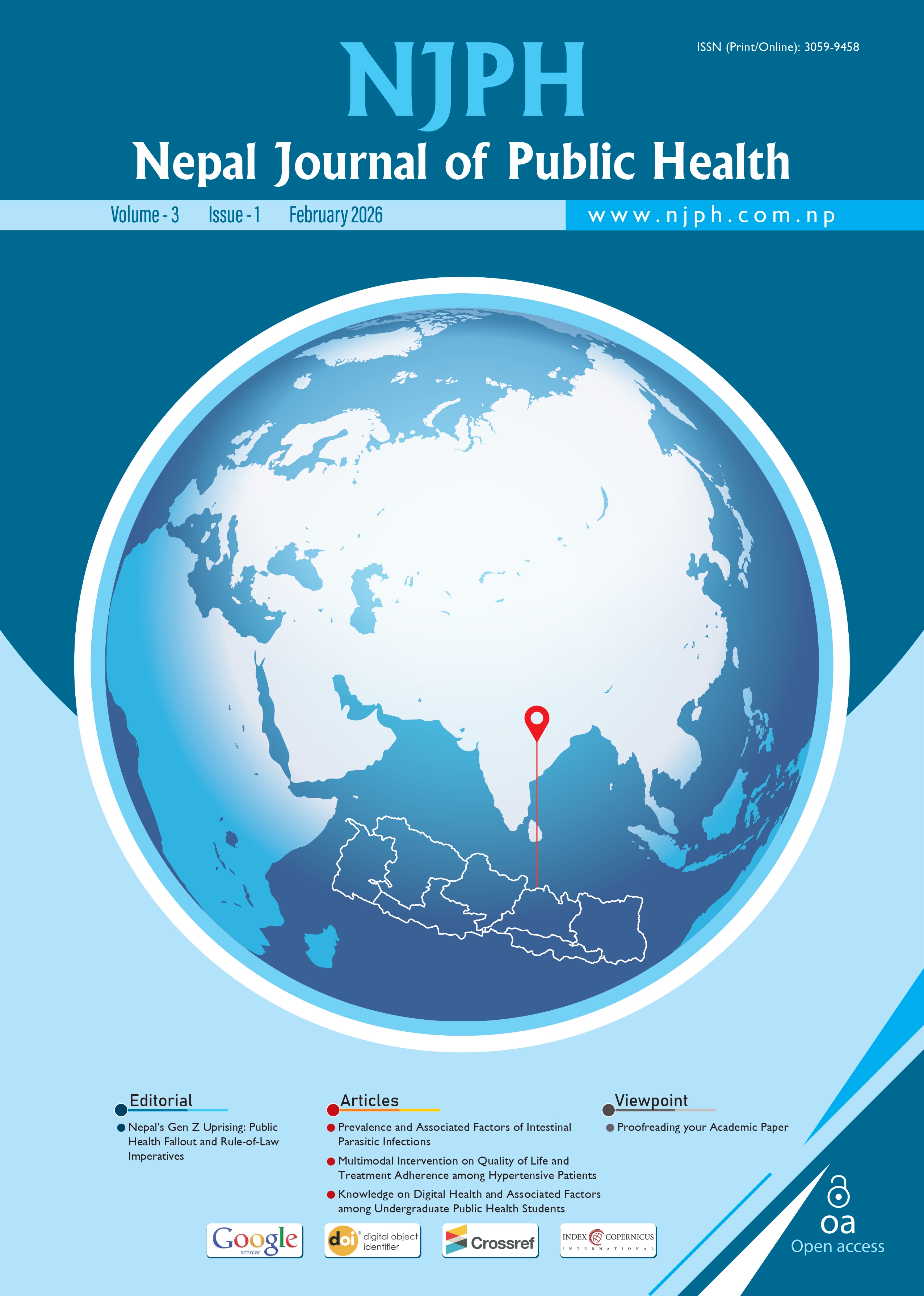 					View Vol. 3 No. 1 (2026): Nepal Journal of Public Health
				